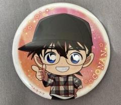 名探偵コナン 缶バッジ チェック柄ウェア