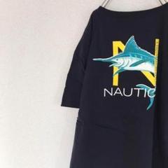 USA購入 nautica オーバーサイズ Tシャツ ネイビー