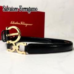 Salvatore Ferragamo 5112 ガンチーニ 金具 ベルト Salvatore Ferragamo 5112 ガンチーニ 金具 ベルト - メルカリ