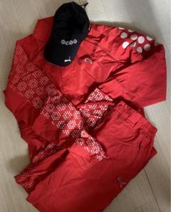 よしぼん様専用 PUMA GOLF、セットアップ、赤(朱色)、L