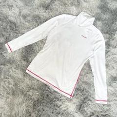未使用級　マリ・クレール スポーツ　ゴルフウェア モックネックシャツ (M)