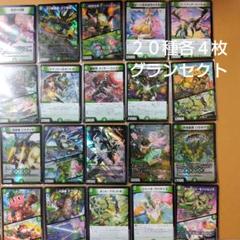 ２０種各４枚 うららかもも グランセクト ヒロインベスト デッキパーツ