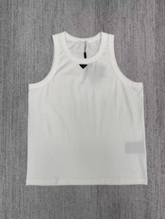 正規品　新品未使用　PRADA  レディース　タンクトップ PRADA】ロゴ入り シルク タンクトップ (PRADA/タンクトップ