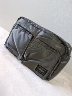 PORTER TANKERボディバッグ シルバーグレーアイアンバックル 未使用級 PORTER TANKERボディバッグ シルバーグレーアイアンバックル 未