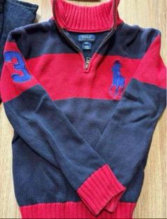 POLO RALPH LAUREN スタンドカラーニット130cm ラルフ