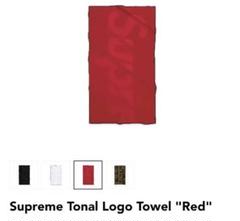 Supreme Tonal Logo Towel "Red"