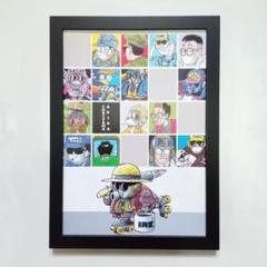 鳥山明 自画像 イラスト 額付き ②