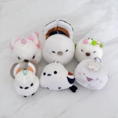 シマエナガ　ストラップ　マスコット　6点セット