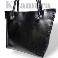 Kitamura キタムラ ミニトートバッグ レザー 本革　ブラック　黒