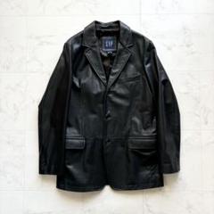 OLD GAPオールドギャップレザーテーラードジャケット　レッド　サイズM 90's~ old GAP レザージャケット ブラック SIZE S【1004A21