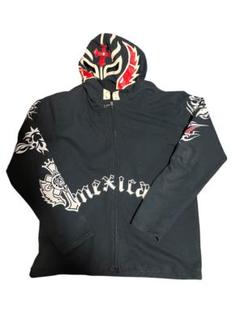 ppfm WWE レイ・ミステリオ タトゥー柄 ジップアップパーカー ppfm WWE レイ・ミステリオ タトゥー柄 ジップアップパーカー