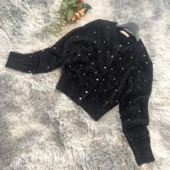 ☆ジャスグリッティー☆ドット刺繍カーデプルオーバー【M