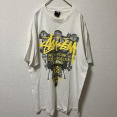 オールドステューシー　STUSSY グラフィックTシャツ ホワイト　L