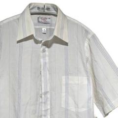 VAN HEUSEN ストライプ 半袖シャツ Mサイズ