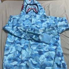 水色エイプシャークパーカー