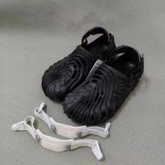 美品 サレヘベンバリー クロックス ポレックス クロッグ ナイアガラ ブラック Salehe Bembury × Crocs Pollex Clog 