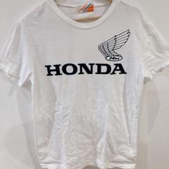 古着 ヴィンテージ HONDA ホンダ ロゴ ウィング半袖Tシャツ 白