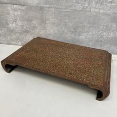 津軽塗　唐塗　呂上　花瓶　木製くりぬき　花台　巻足　天然木　2点セット　箱なし Amazon.co.jp: 津軽塗 唐塗 巻き足花台 置物台 花瓶台 盆栽台 幅