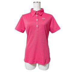 美品 Callaway ゴルフ ポロシャツ レディース M ピンク 半袖