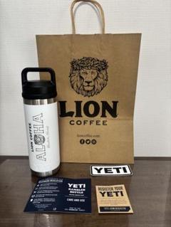 【新品　日本未発売】YETI ✖️ライオンコーヒー ステンレスボトル　ブラック 新品 日本未発売】YETI ✖️ライオンコーヒー ステンレスボトル