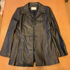 SALE 美品 HATAWAY レザー 羊革コート ブラック