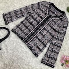 【美品✨】定価60,000円❤️フランコフェラーロ✨サイズ1ノーカラージャケット 美品✨】定価60,000円❤️フランコフェラーロ✨サイズ1ノー