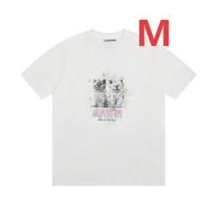 GANNI ピンク猫デザイン Tシャツ GANNI ピンク猫デザイン Tシャツ