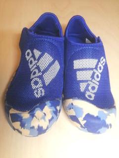 ウォーターシューズ　adidas　アディダス マリンシューズ ブルー　18cm