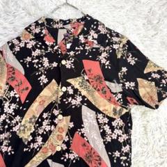 希少 oniwa soto オニワソト アロハシャツ 開襟 波 うさぎ レーヨン ✨美品✨ Oniwa soto オニワソト アロハシャツ 和柄 桜 レーヨン