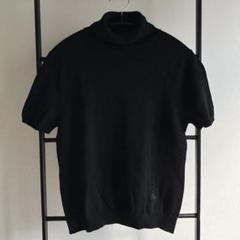 BURBERRY LONDON 半袖ニット ホース刺繍 black