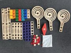 ボーネルンド クアドリラ ツイスト レールセット 木のおもちゃ 積み木 ビー玉