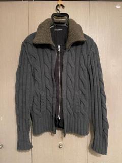 レア ドルチェ&ガッバーナ ボア ドッキング ジップカーディガン ニット