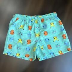 ZARA キッズ　ポケモン柄 水着 水色 ショート丈　海水浴　プール