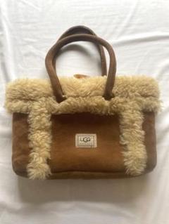 美品・希少】UGG アグ ムートン ボア レザートート ハンド