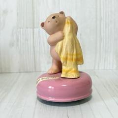 アンティーク　セキグチ製　オルゴール 陶器　クマ