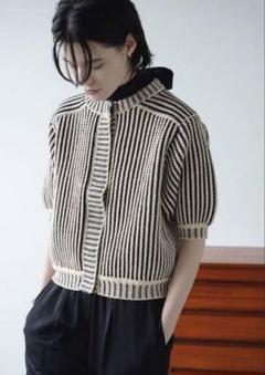 CLANE STRIPE CABLE HALF SLEEVE半袖 ハチニット蜂 CLANE STRIPE CABLE HALF SLEEVE半袖 ハチニット蜂 - メルカリ