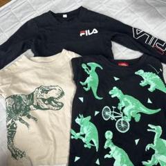 100 長袖　恐竜　3着セット　フィラ　GAP ロンT