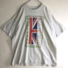 3055 90s シングルステッチ　ビッグロゴ　半袖　Tシャツ　グレー　USA