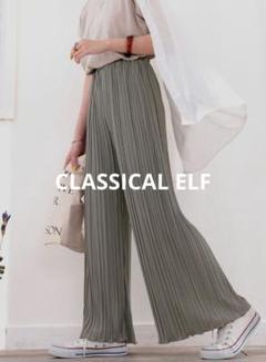 CLASSICAL ELF クラシカルエルフ 裾メロー フレアプリーツ パンツ