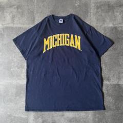 80s-90s Russell USA製 カレッジTシャツ XL 紺 A289