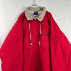 USA古着 90s hilton ブルゾン 短丈 赤 ジャケット