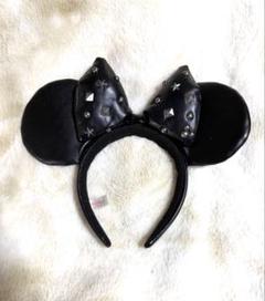 黒のミニーマウス スタッズ カチューシャ