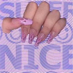 9月限定価格　ファイヤーピンク天国♡ネイルチップ 楽天市場】【メール便OK】天然石シトリンを使用したネイルチップ