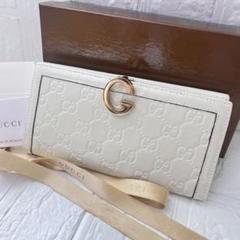 今週限定値下げ 美品 GUCCI グッチ 長財布 折りたたみ ゴールド
