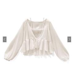 【GRL】 シアーリボンカーディガン キャミソールセットアップ <at1886>