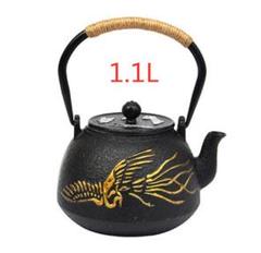鋳鉄 純粋な手 南部鉄器 急須 鉄瓶 ティーポット 約1.1L