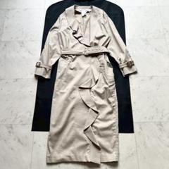 MaxMara 白タグ フリル トレンチワンピース ベルテッド ラップ 40