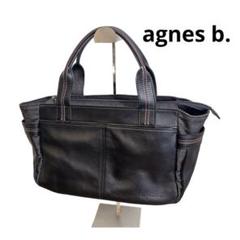 agnes b. 美品☆トートバッグ 黒 デニム×レザー シンプル お洒落 110306092WV97000000002?$VS_1500$