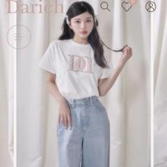 ダーリッチ　キルティングアップリケTシャツ