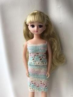 リカちゃんクロッシェセットアップ